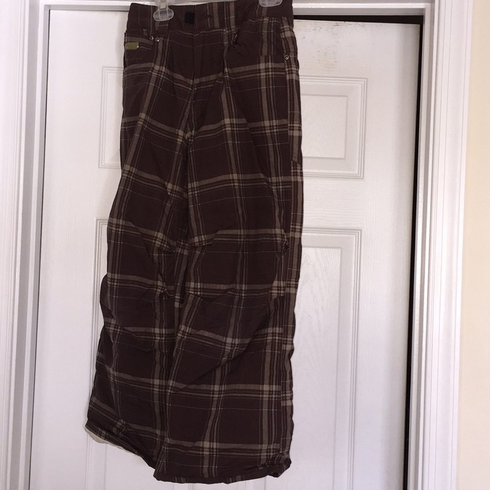 Snow pants boys brown size medium